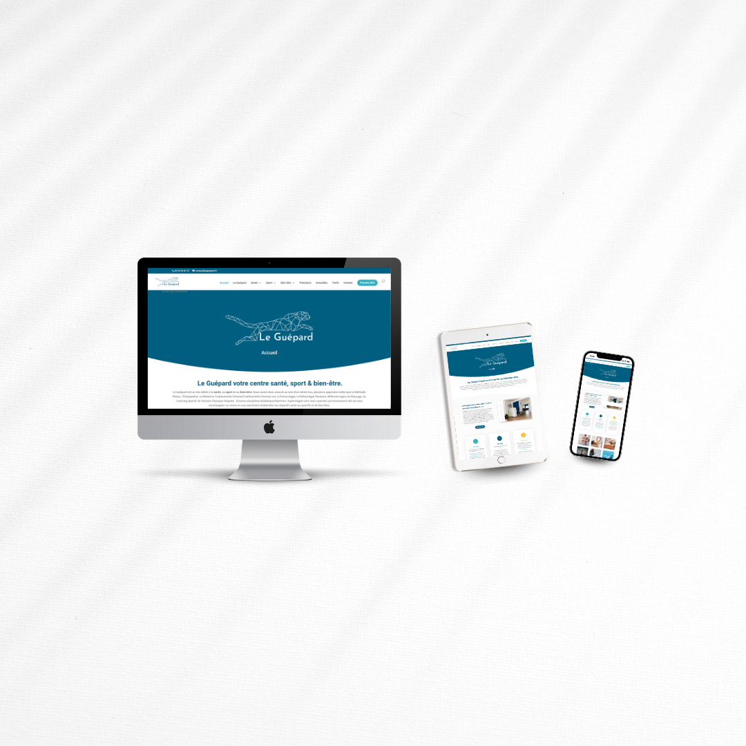 Le guépard site internet Signature  Comosmoz Studio