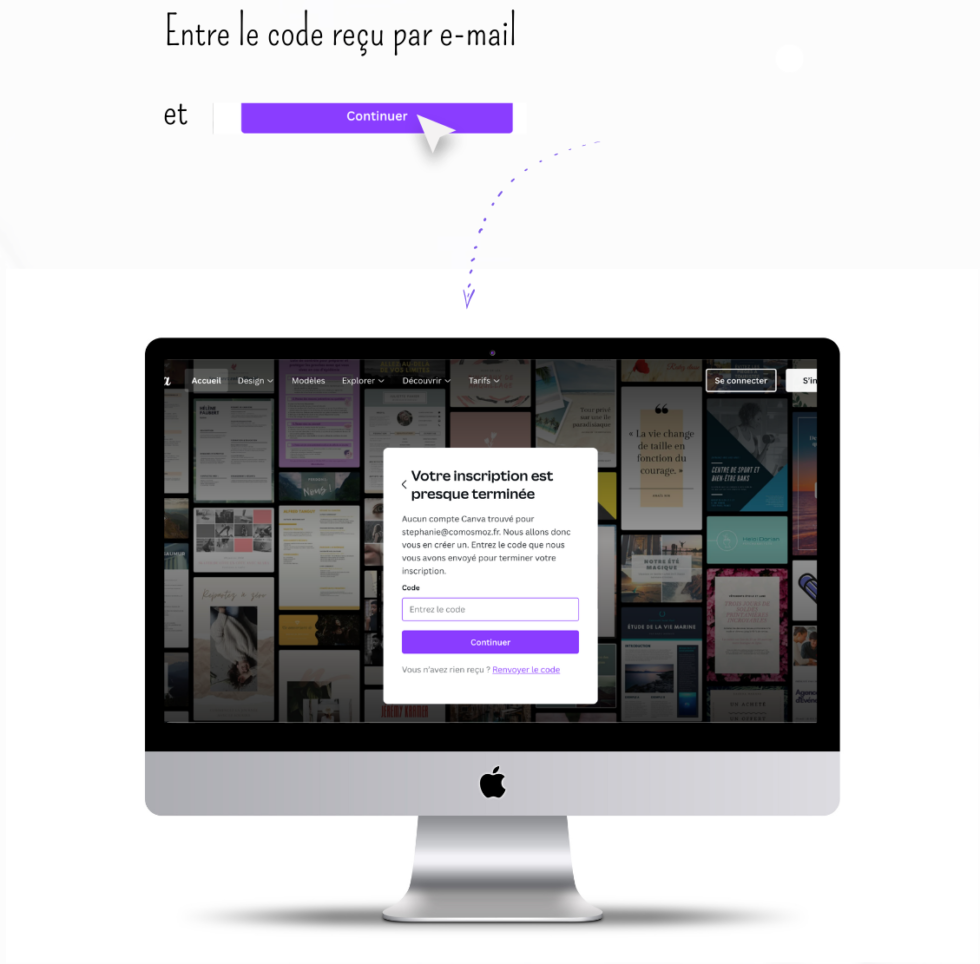 COMMENT CREER UN COMPTE CANVA visual data 7