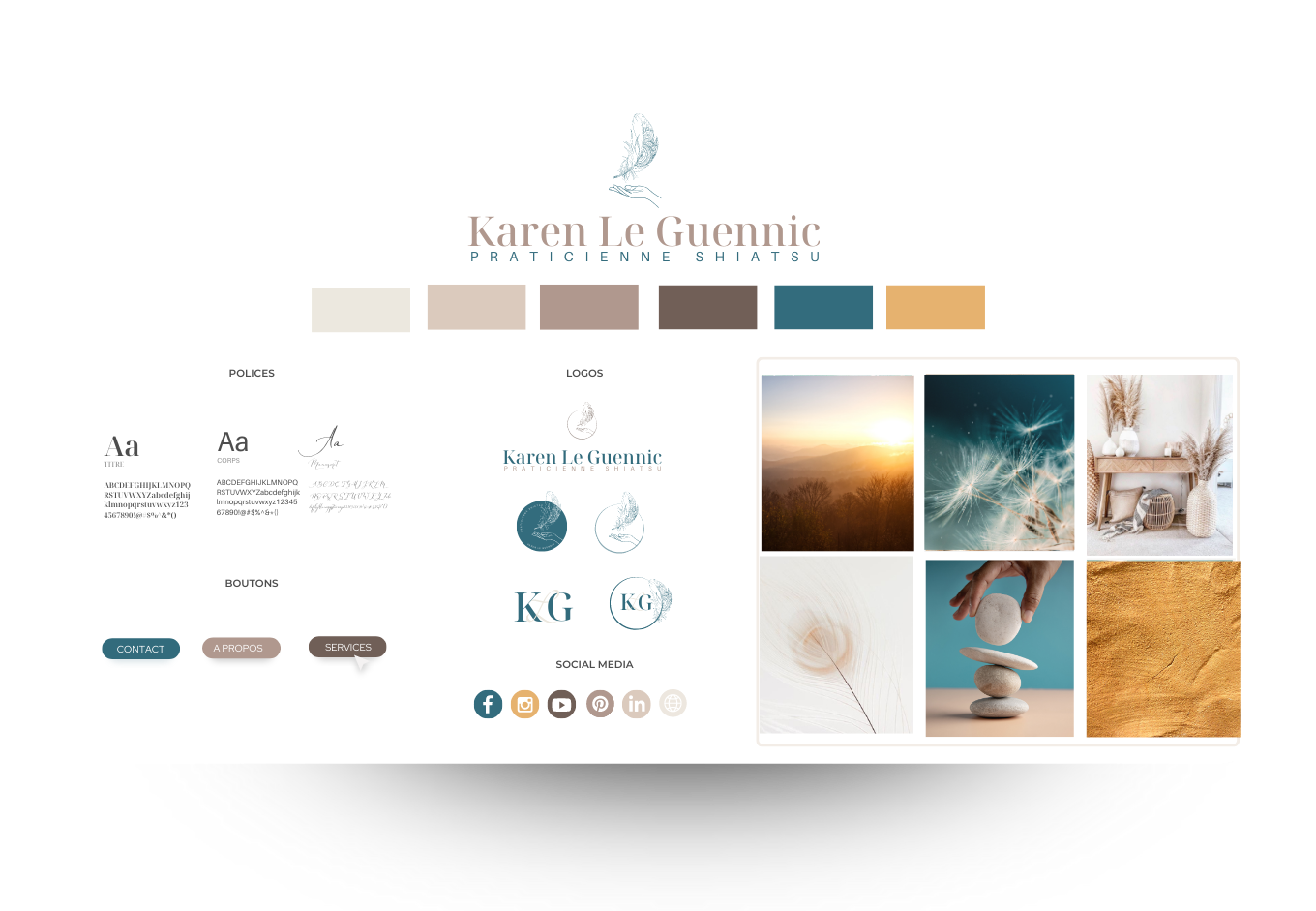 Karen identité visuelle easy comosmoz