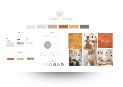 Mélanie identité visuelle signature