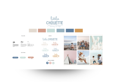 Little chouette identité visuelle signature